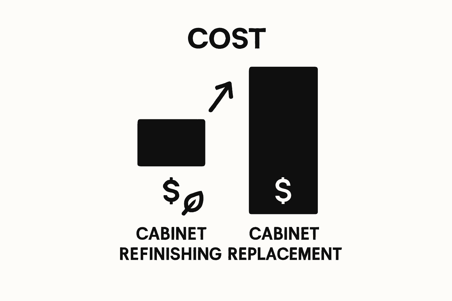 Cost comparison: refinishing vs replacing cabinets