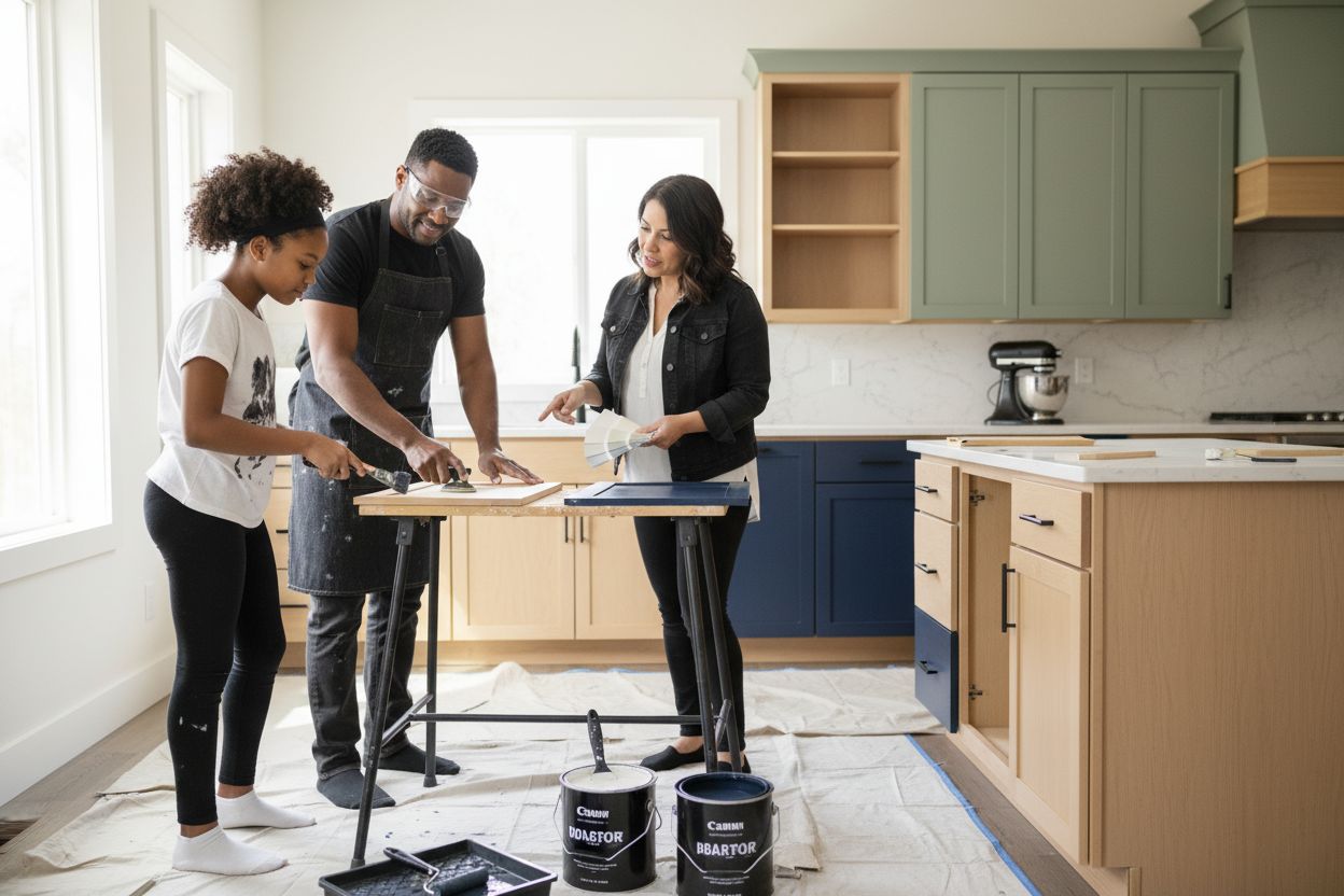 cabinet painting, kitchen renovation, best paints