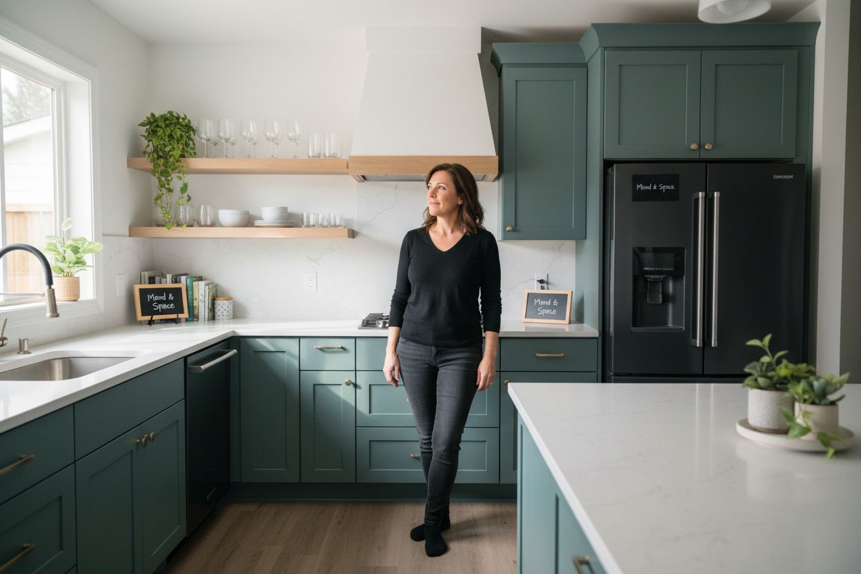 cabinet color mood space