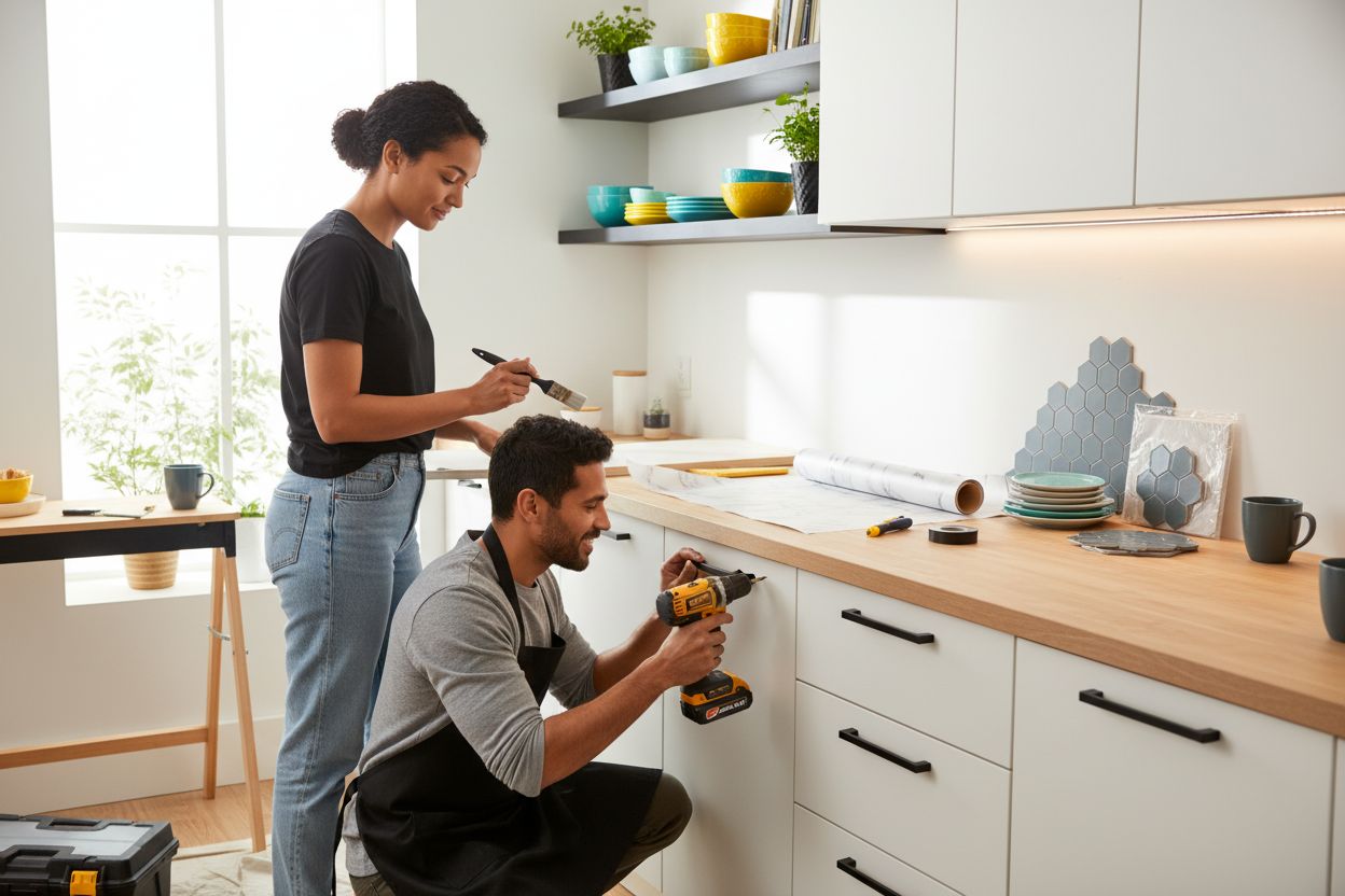 diy kitchen upgrades, budget kitchen remodel, hands-on home improvement