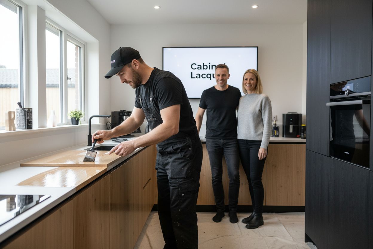 cabinet lacquer application