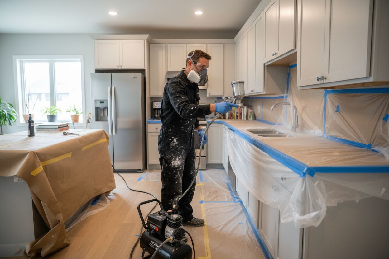 cabinet professional painting