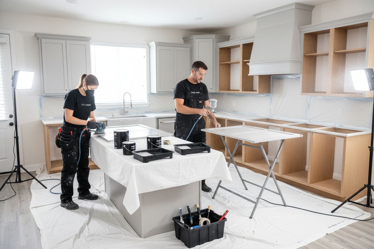 professional cabinet painting