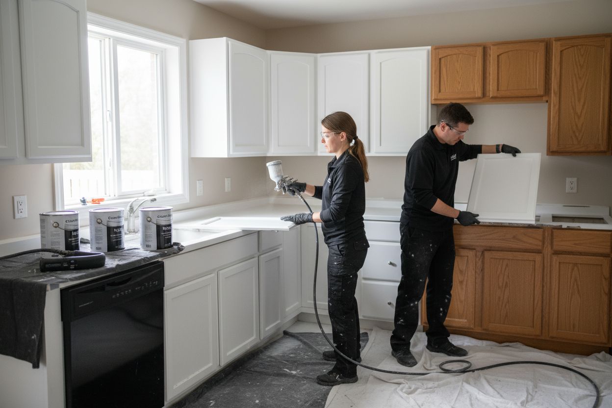 professional cabinet painting