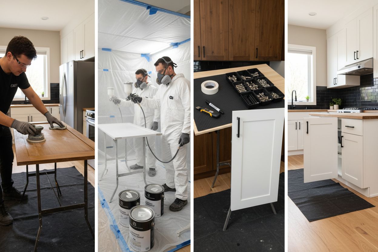 cabinet painting process