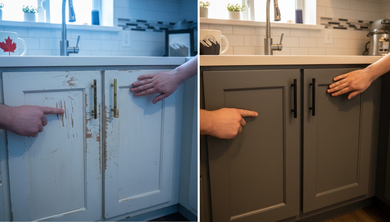 cabinet refinishing results