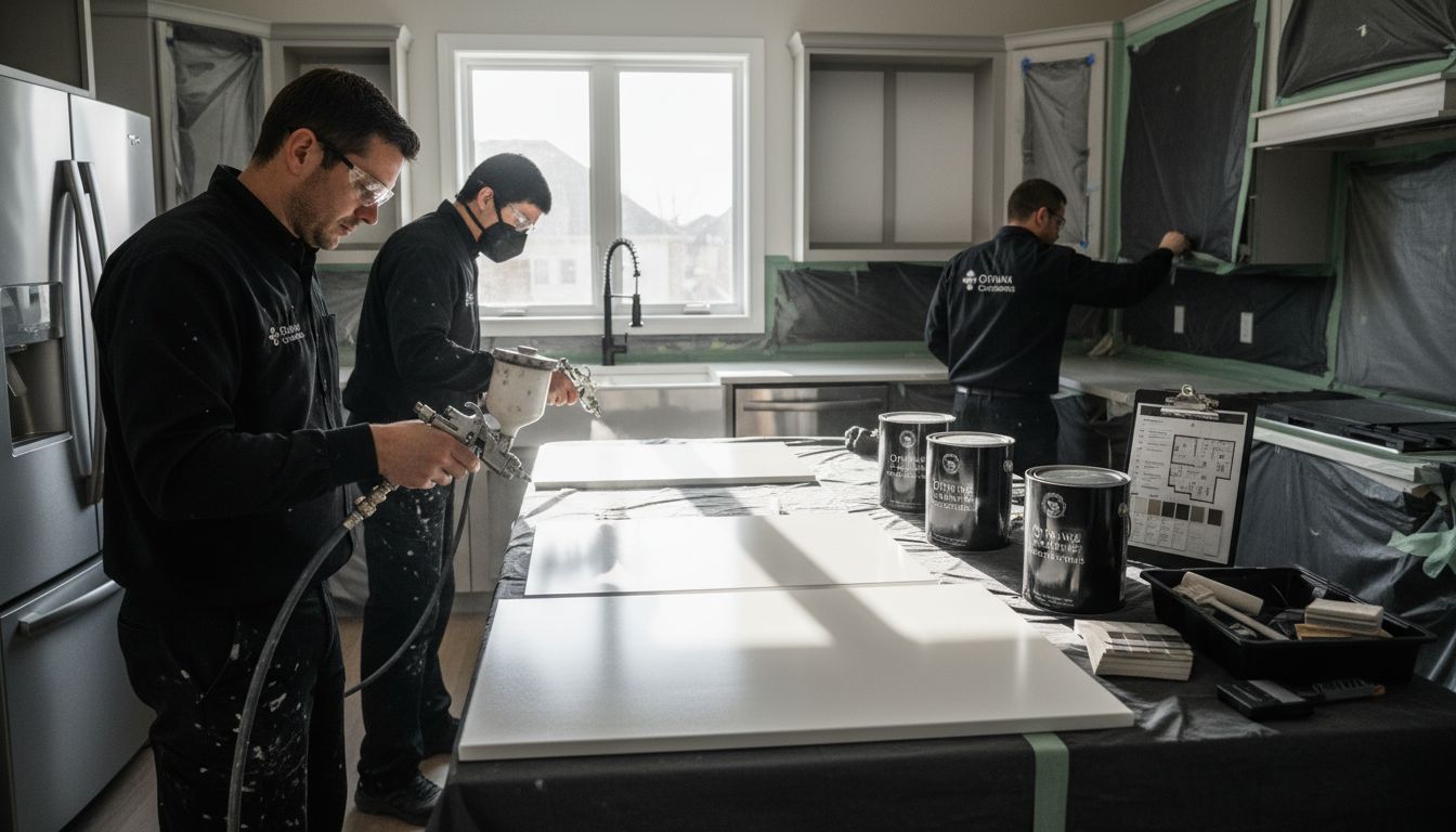 cabinet painting process