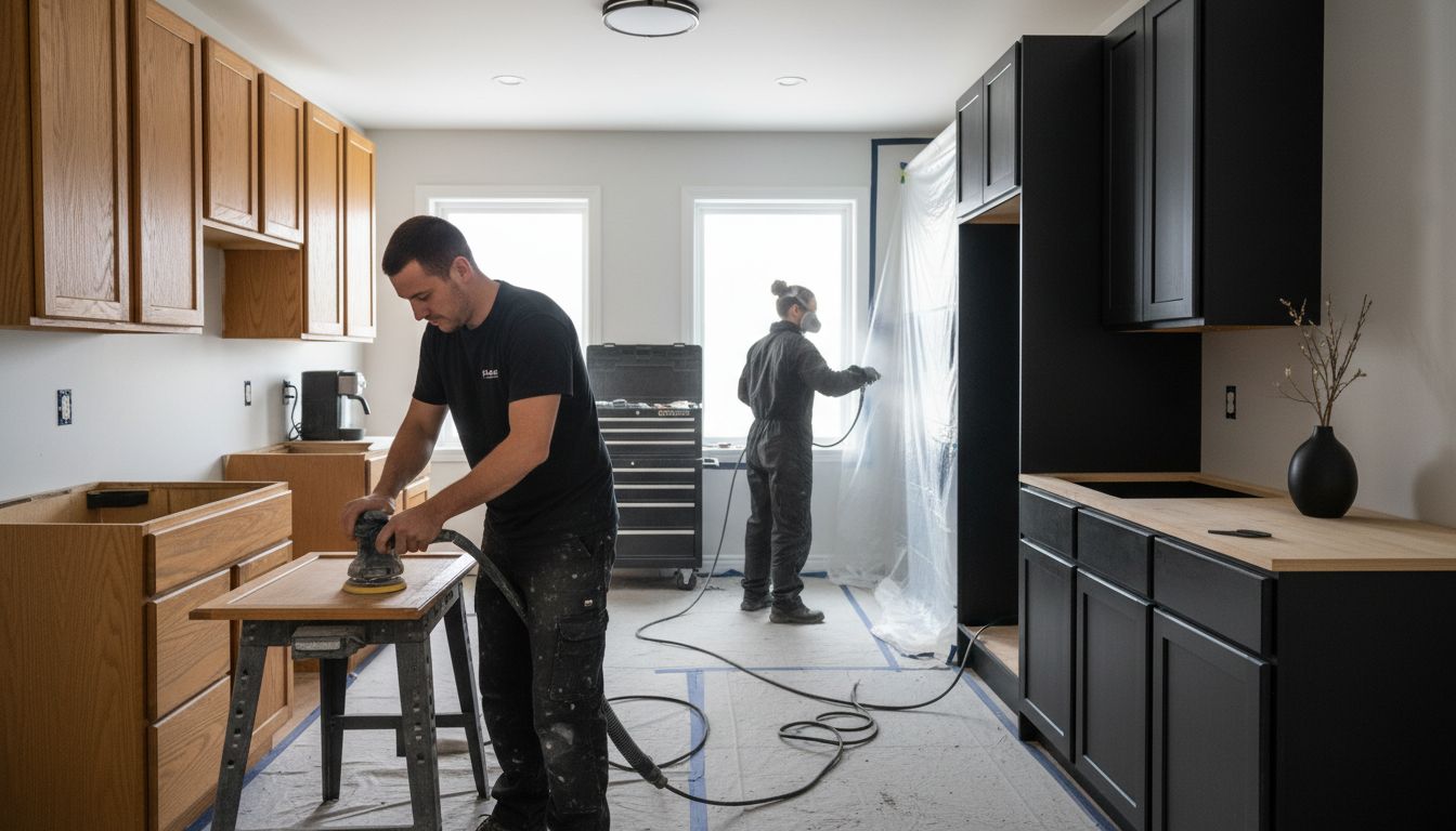 kitchen cabinet refinishing