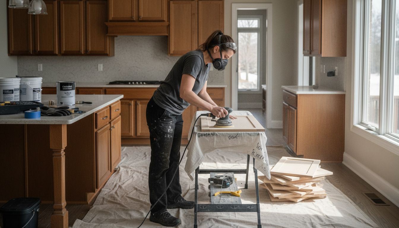 cabinet painting process