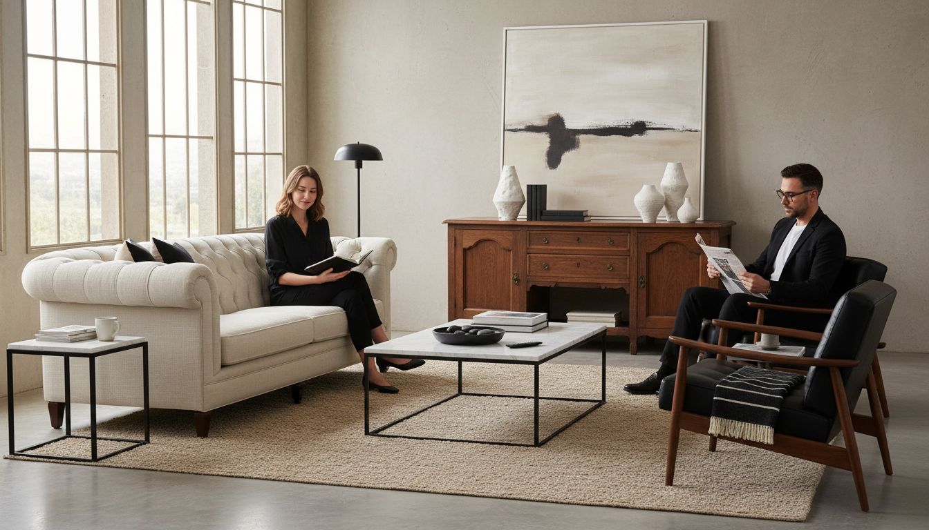 transitional living room