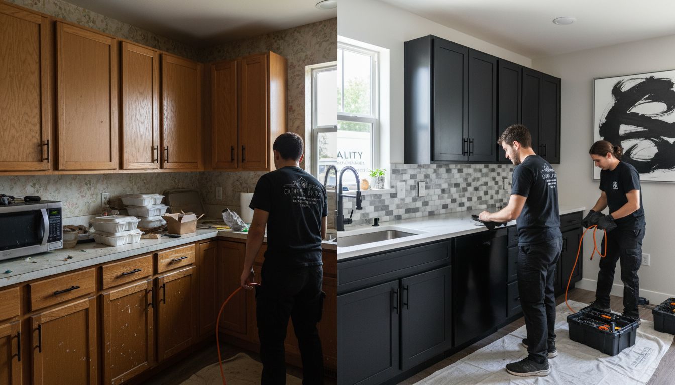 cabinet refinishing process