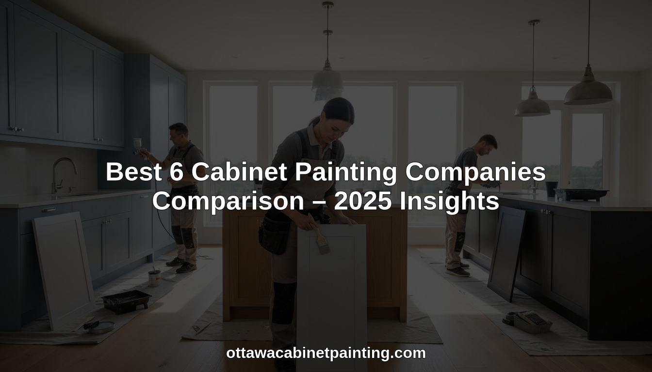 cabinet painting companies comparison hero header image