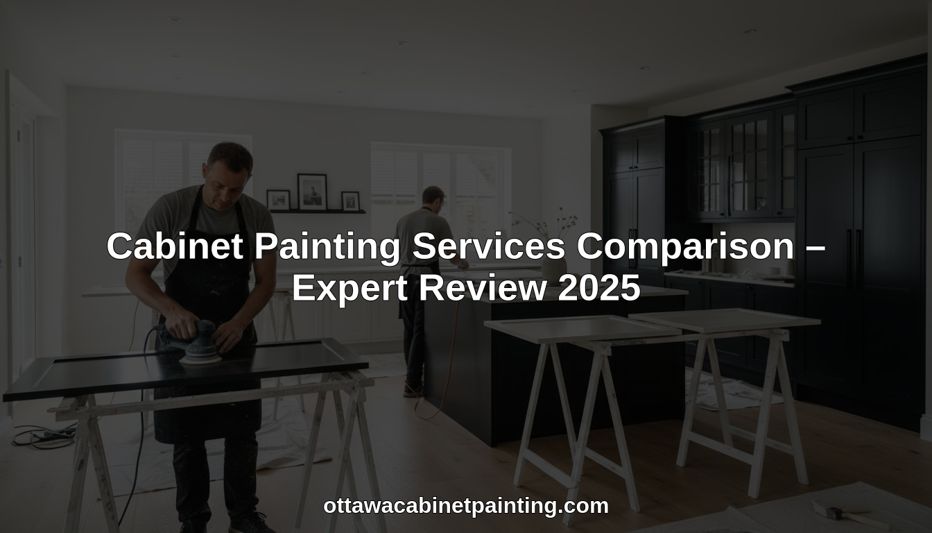 cabinet painting services comparison hero header image