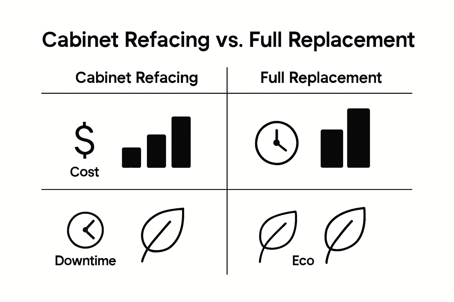 Infographic compares refacing and replacement costs in Ottawa
