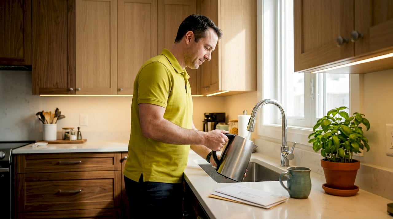 Kitchen with natural wood tone cabinets Ottawa