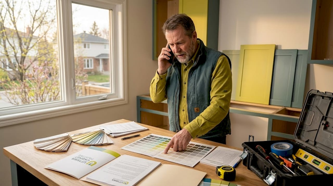 Contractor dealing with cabinet order mistake