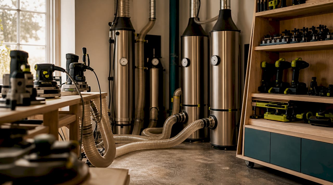 Ottawa cabinet workshop dust extraction system