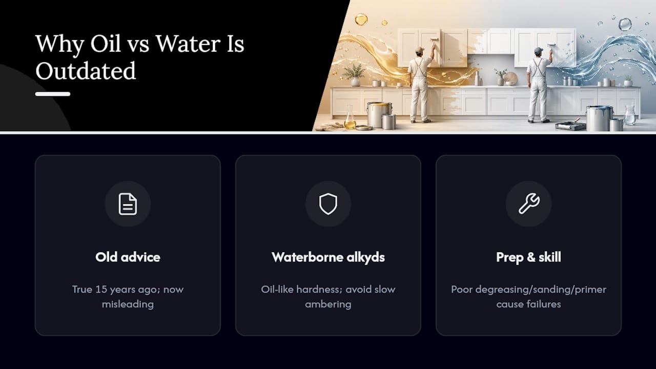 Why the "Just Use Oil, It's Stronger" Advice Is Outdated — overview diagram