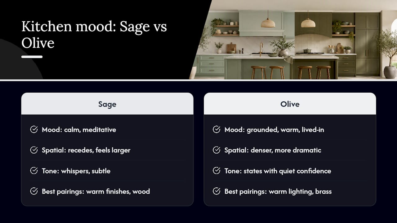 The Mood Each Color Sets In A Kitchen — overview diagram