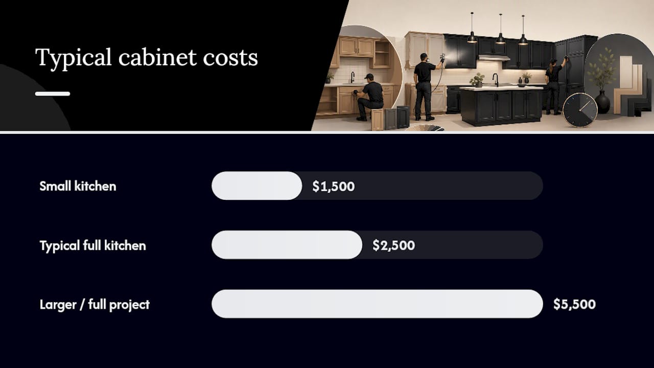 Cabinet resurfacing cost and timeline