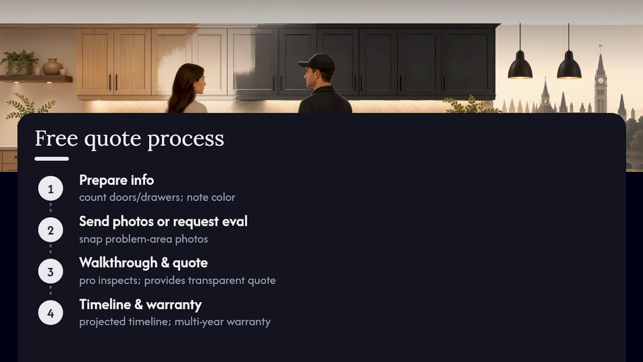 Get a Free Quote from Ottawa Cabinet Painting — overview diagram