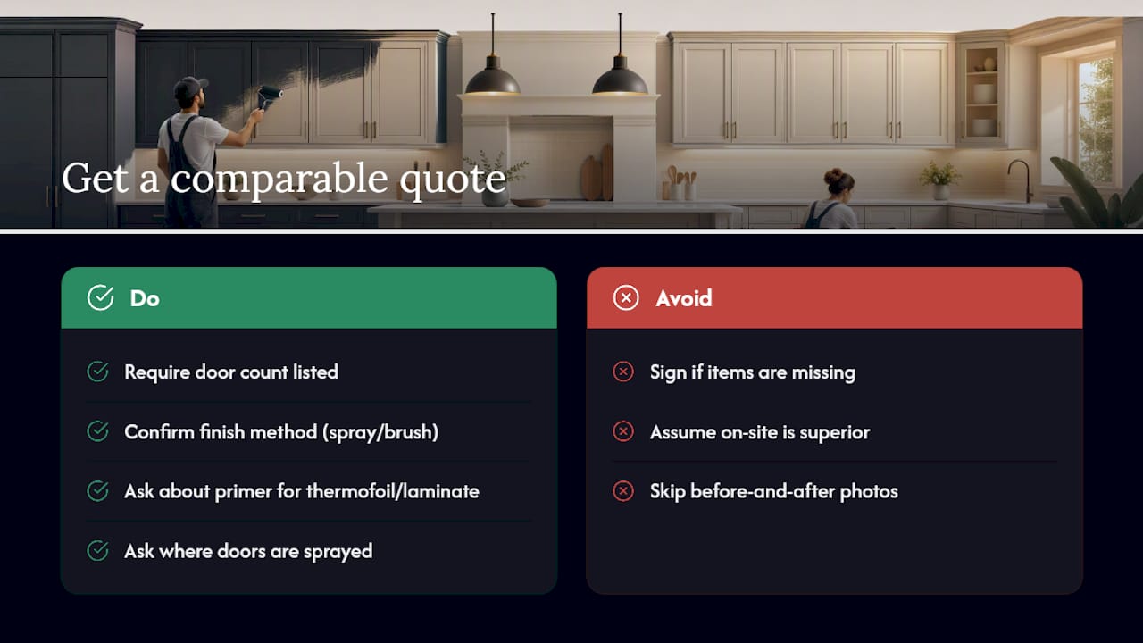 How to Get a Clear, Comparable Quote — overview diagram