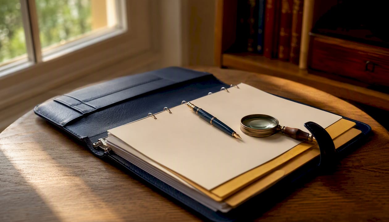 Organized citizenship documents in portfolio