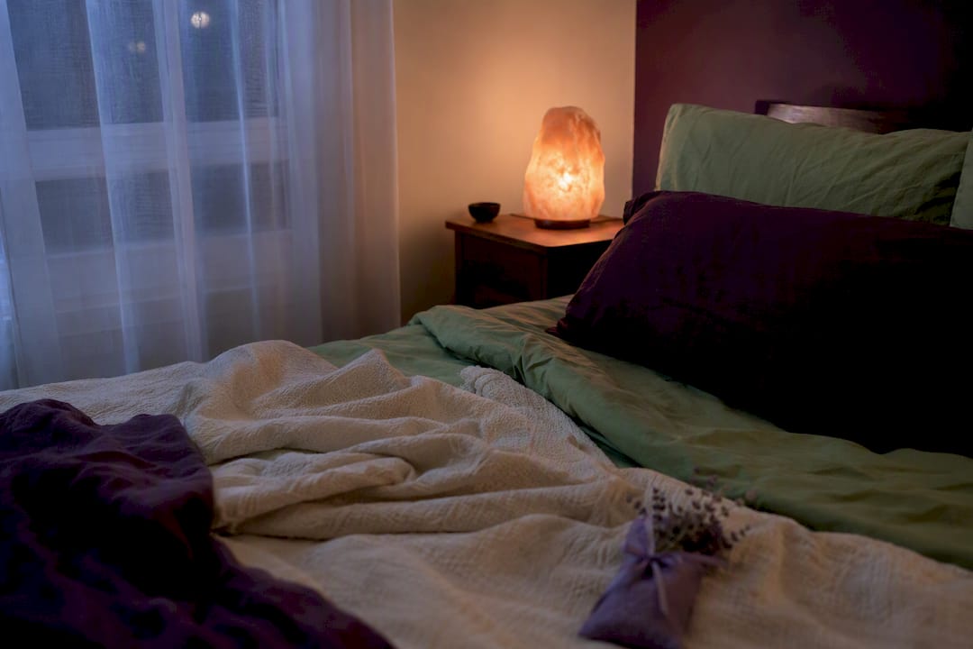 Cozy bedroom ready for restful sleep