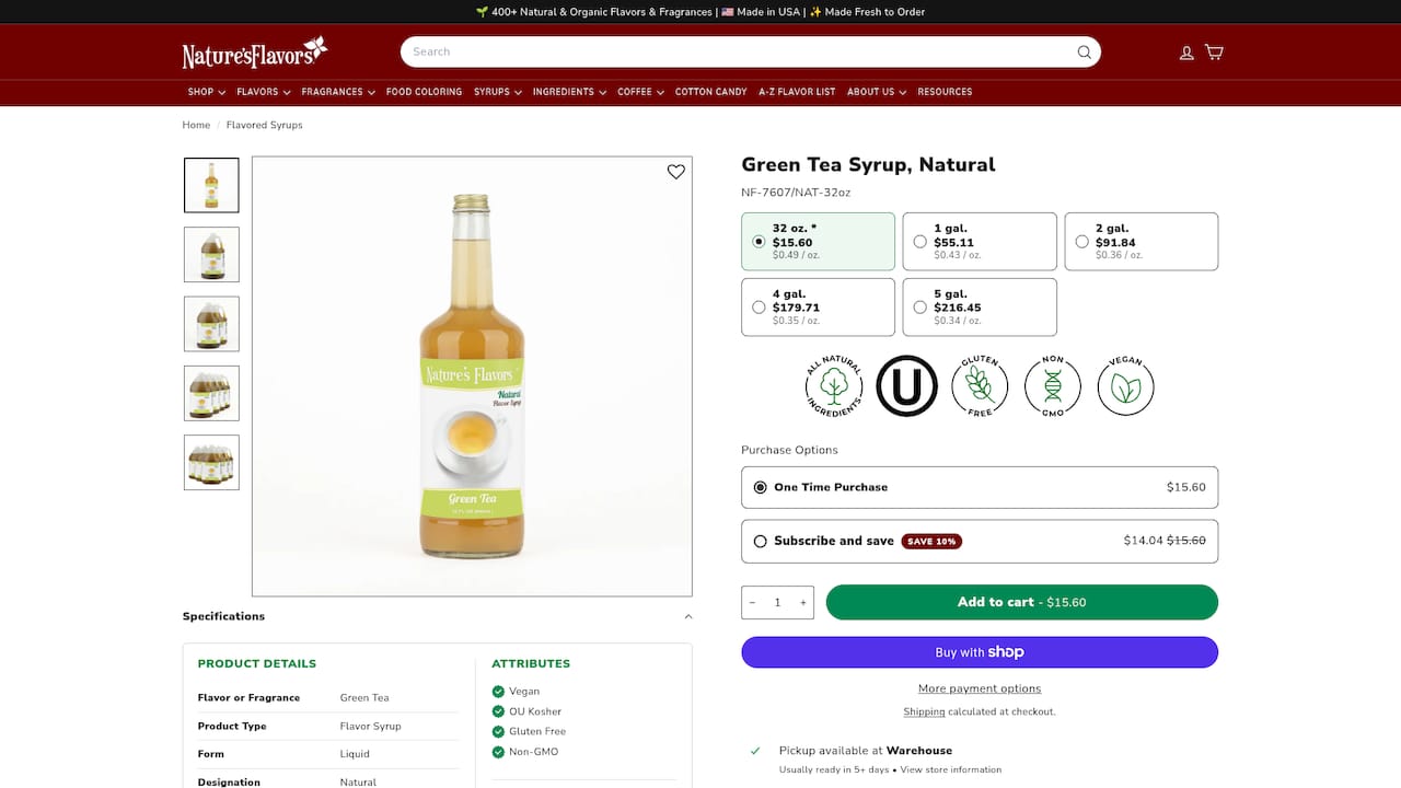 https://naturesflavors.com/products/green-tea-syrup-natural