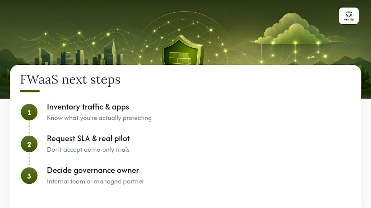 Three steps for evaluating FWaaS