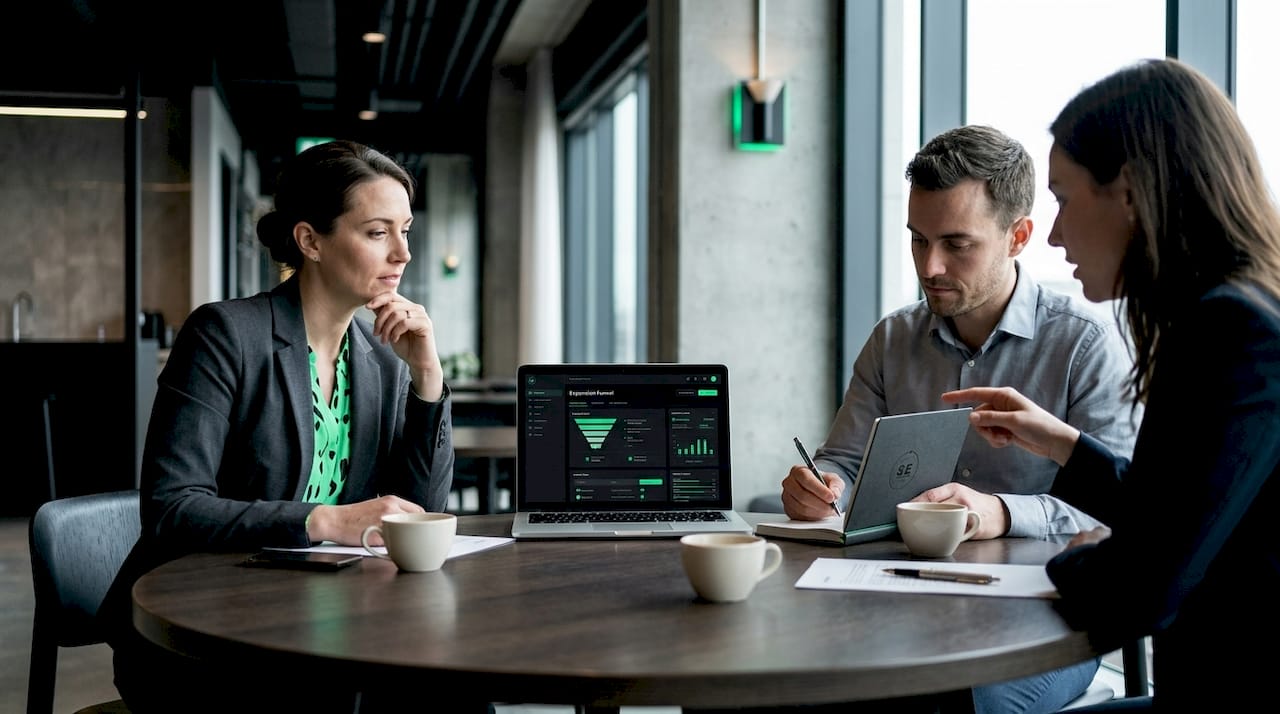Enterprise team collaborates with expansion portal