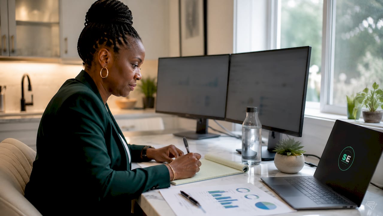 Analyst reviewing risk indicator dashboards