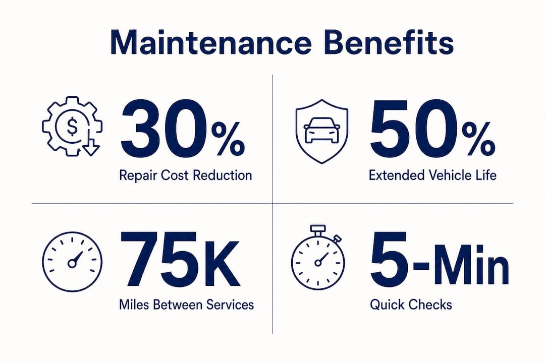 Infographic showing preventive maintenance benefits