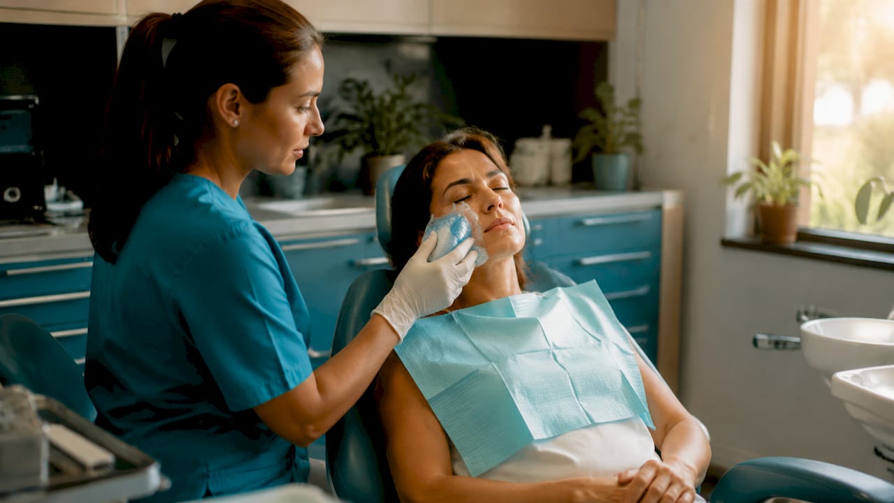 Protezione dal freddo nell’area dell’impianto dentale