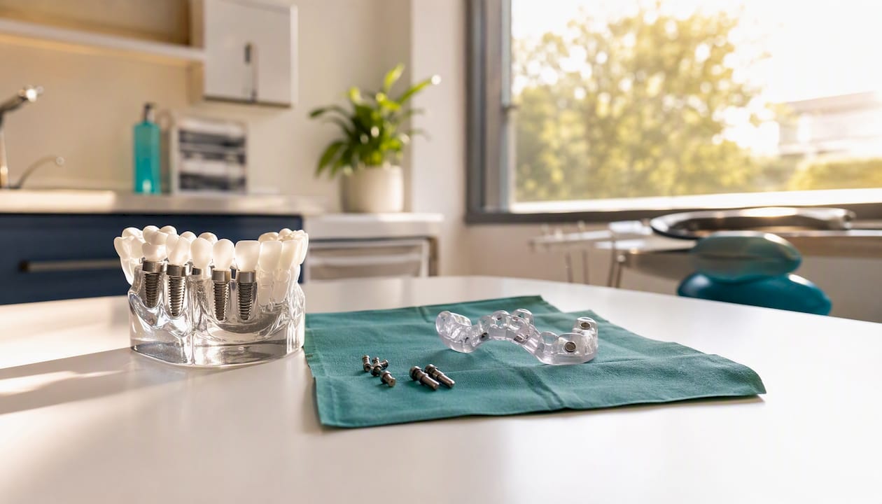 Modello per impianto dentale e guida chirurgica