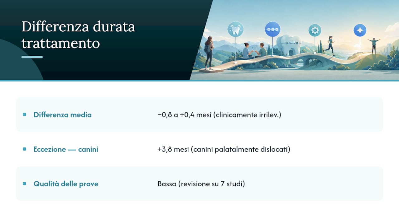 Confronto sulla durata del trattamento ortodontico tra adulti e adolescenti