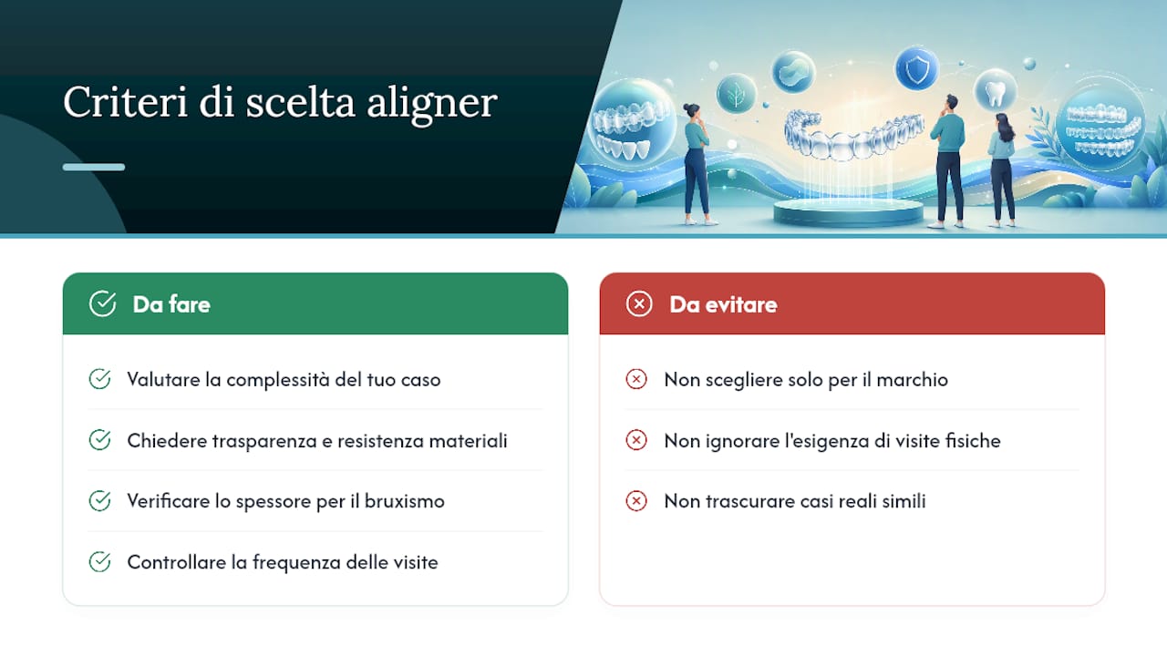 Come scegliere il tipo di apparecchio trasparente più adatto a te — overview diagram