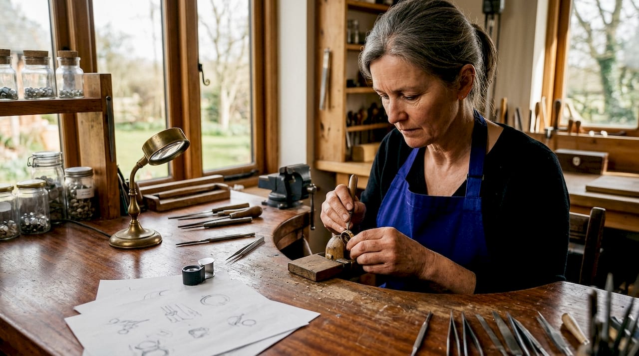 What Is Heirloom Quality Jewelry? A Buyer's Guide Artisan jeweler hand-setting diamond ring