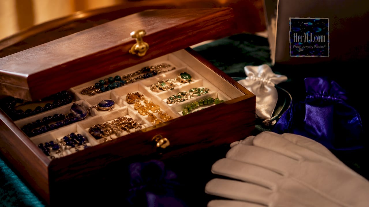 How to Care for Handmade Gemstone Jewelry Open jewelry box with gemstone storage