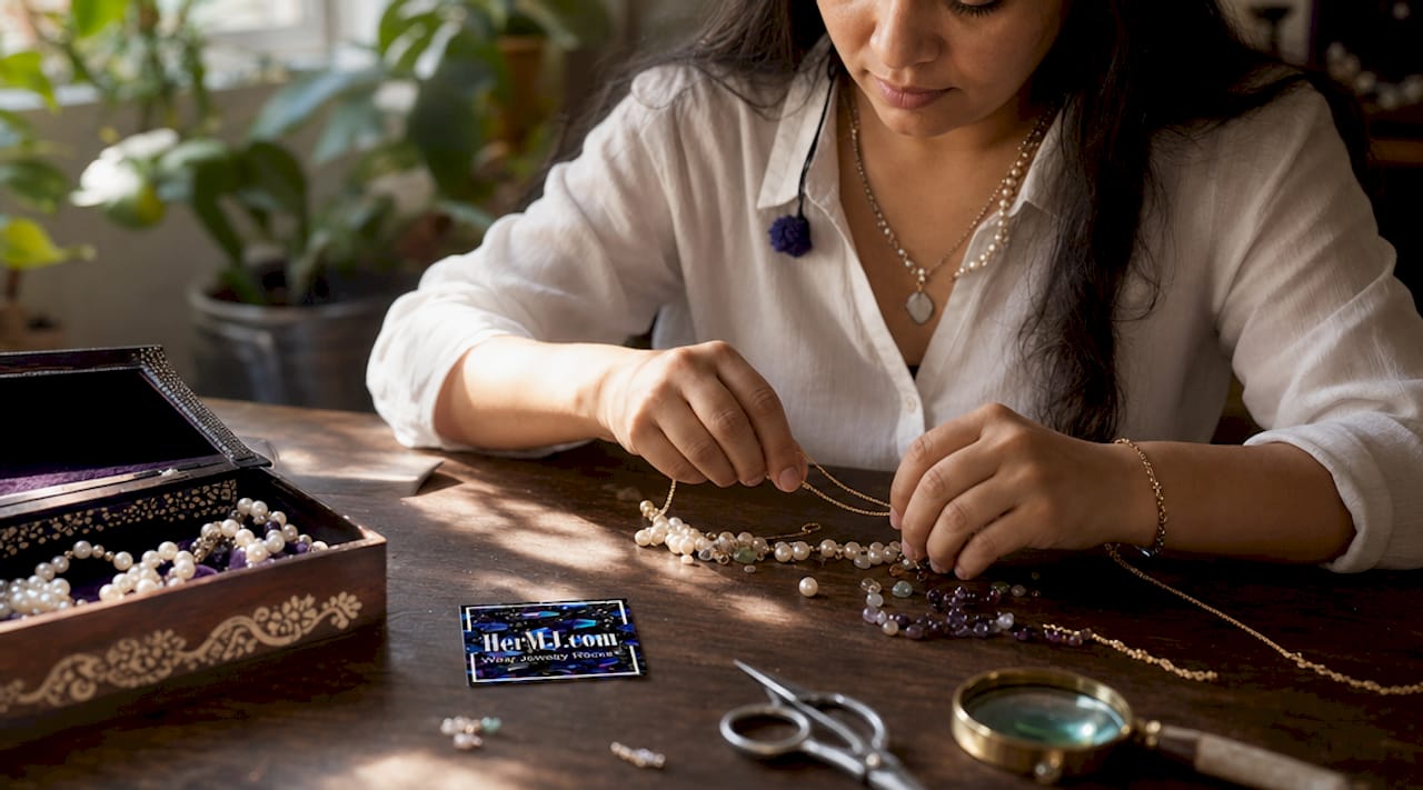 What Is Accessible Luxury? Your Annual Guide Artisan crafting pearl jewelry close-up