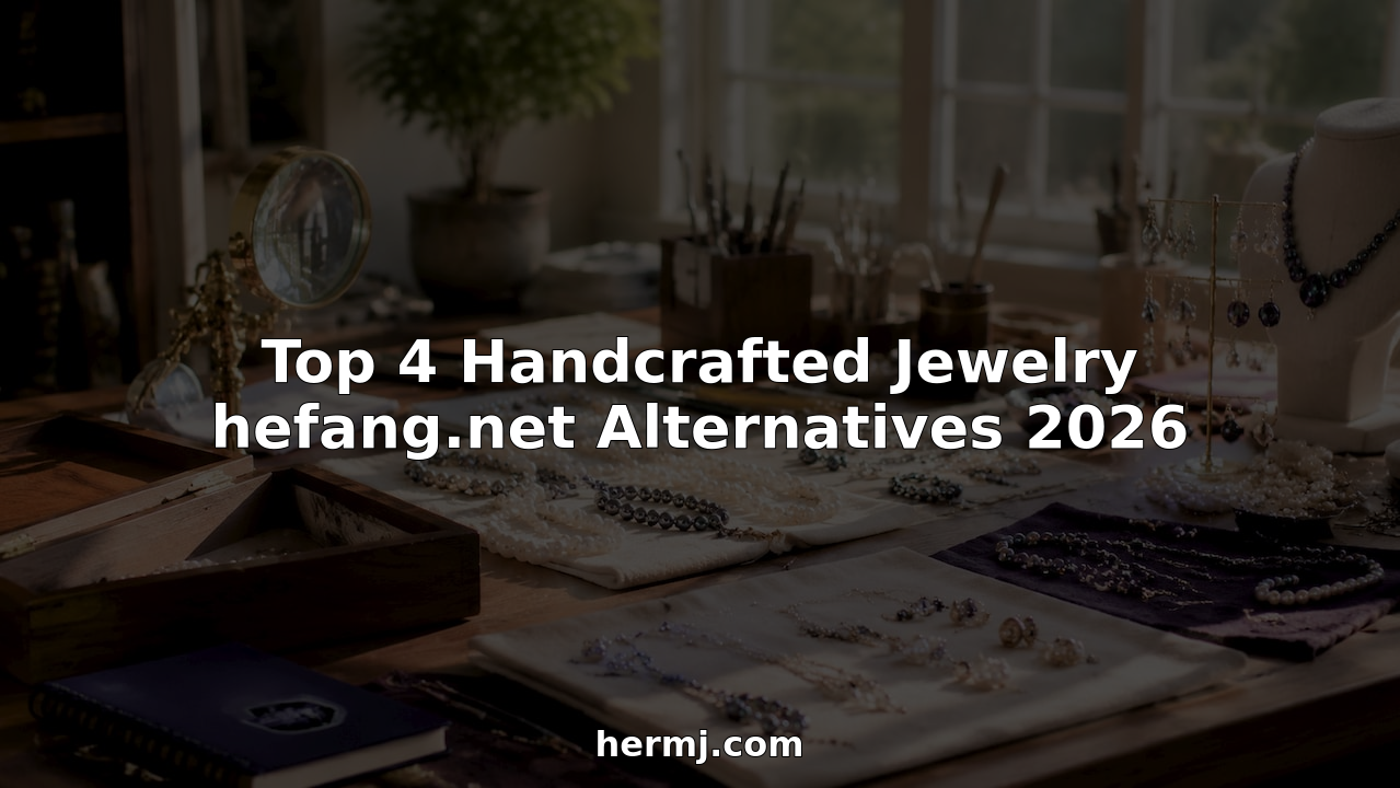Top 4 Handcrafted Jewelry hefang.net Alternatives Today Artisan jewelry on jeweler's workbench in studio