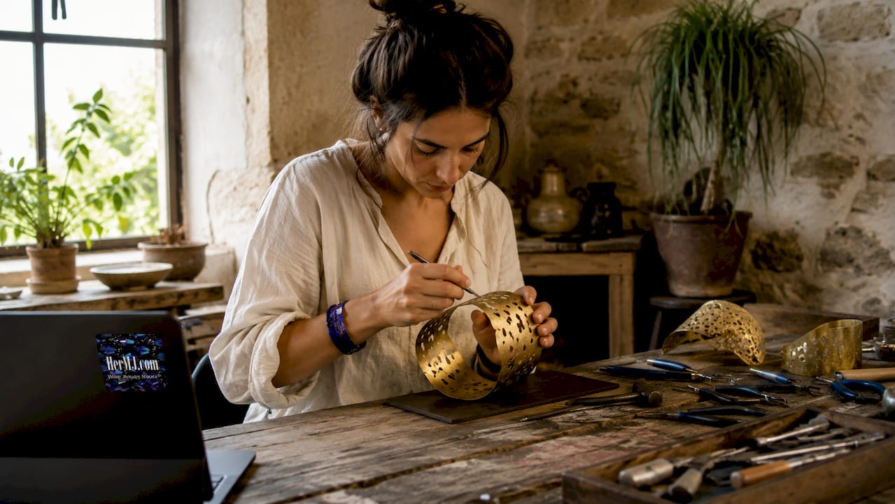 What Is Sculptural Jewelry? Styles, Trends, and Tips Artisan crafting bold sculptural jewelry