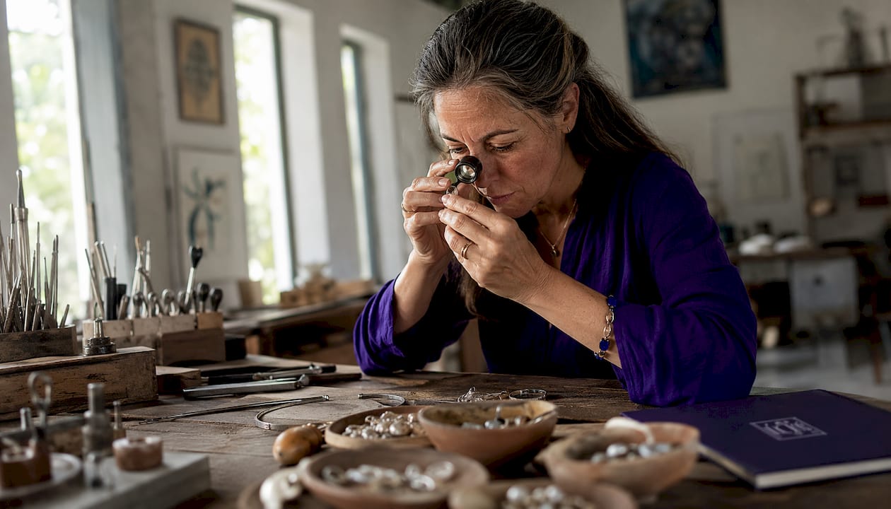 Why Handmade Jewelry Takes Longer: Craftsmanship Explained Artisan handcrafts silver ring at workbench