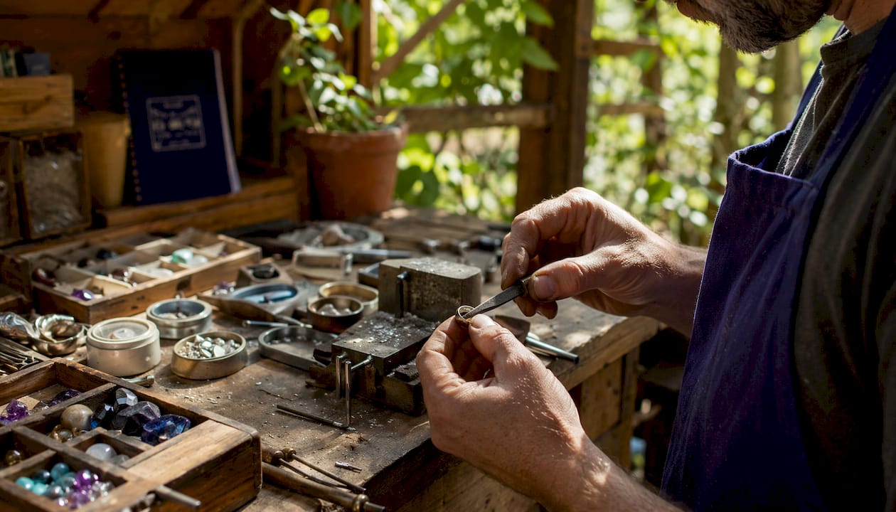 Why Handmade Jewelry Has Imperfections and Why That Matters Artisan crafting handmade jewelry by hand