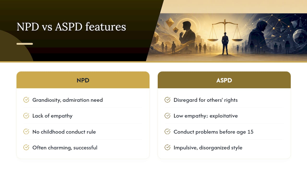 What NPD and ASPD Actually Mean in Diagnostic Terms — overview diagram