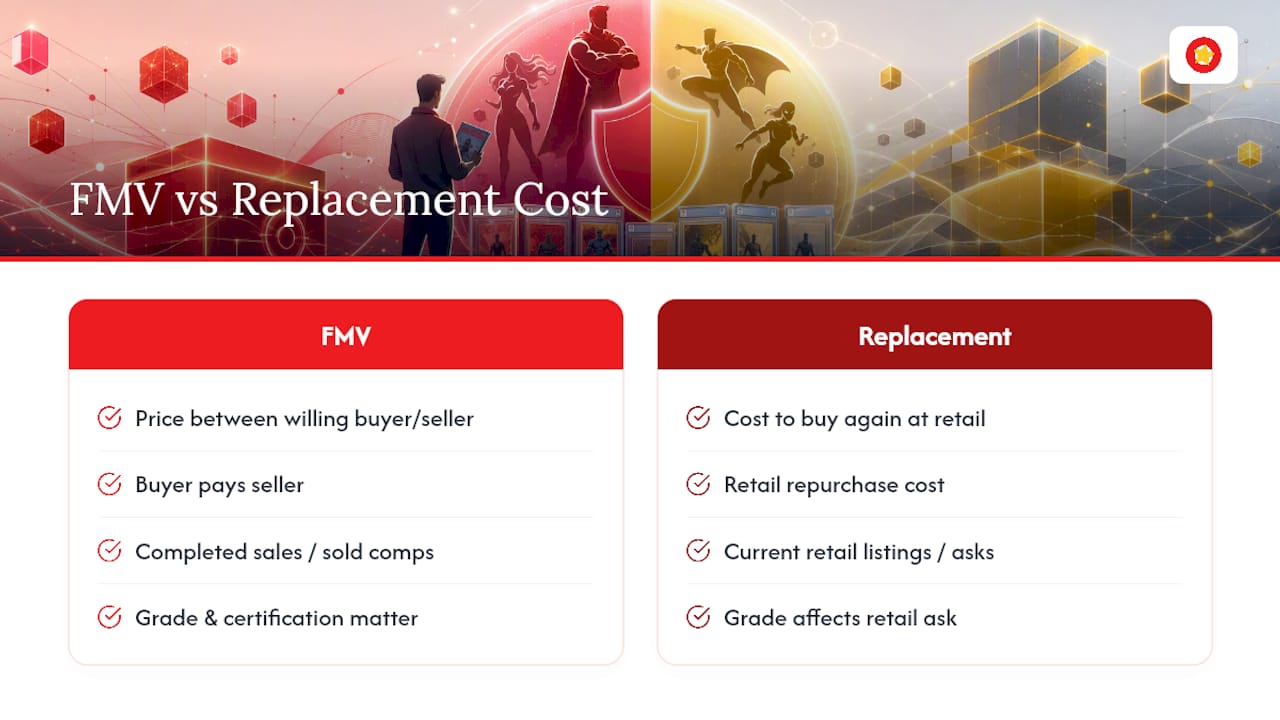 Fair Market Value versus replacement cost comparison