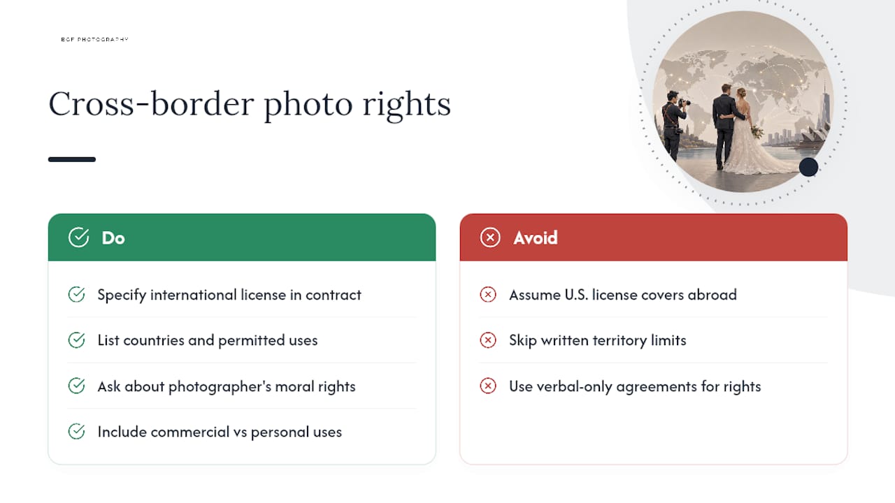 Wedding Photos and International Copyright Rules — overview diagram