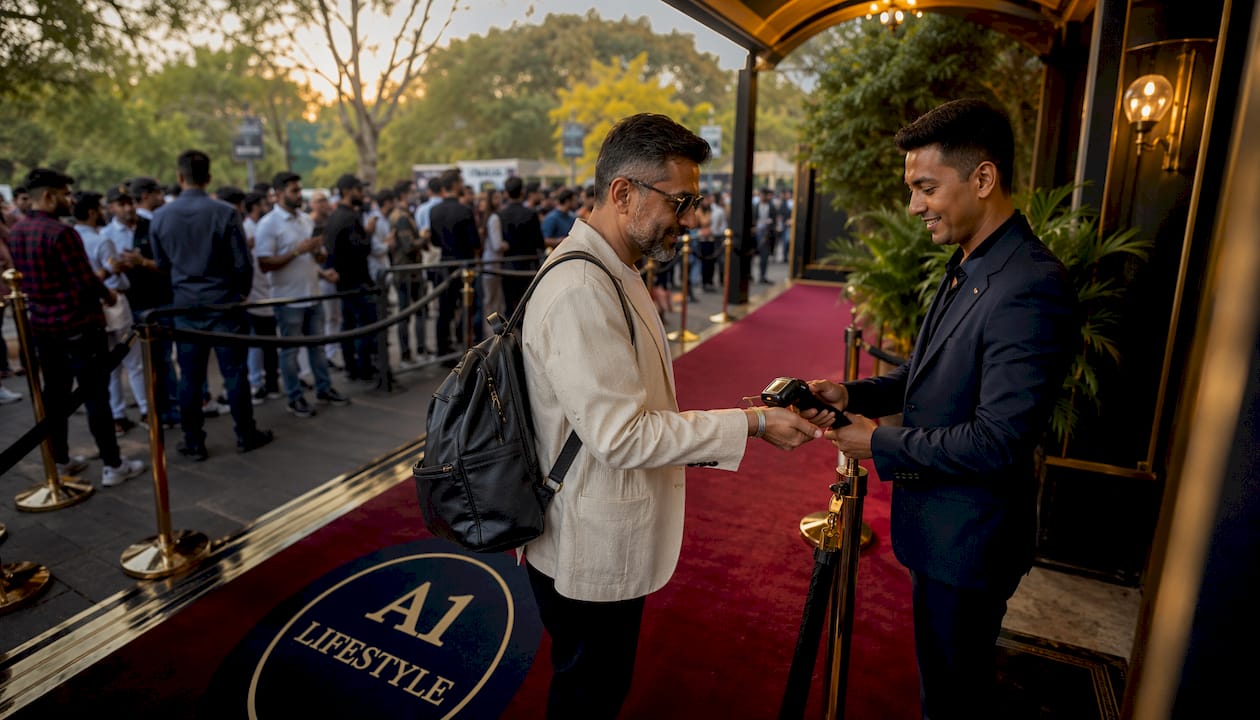 VIP entrance with separate queue from standard tickets