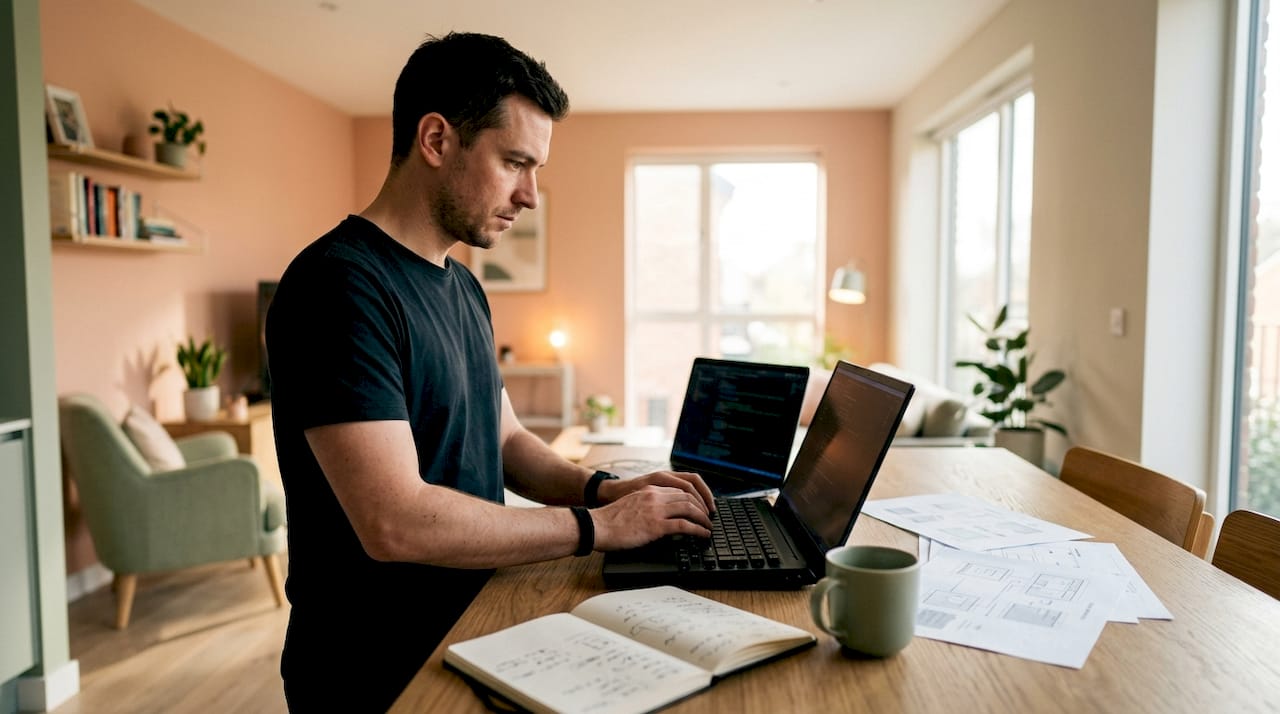 Developer working on enquiry form CRM integration
