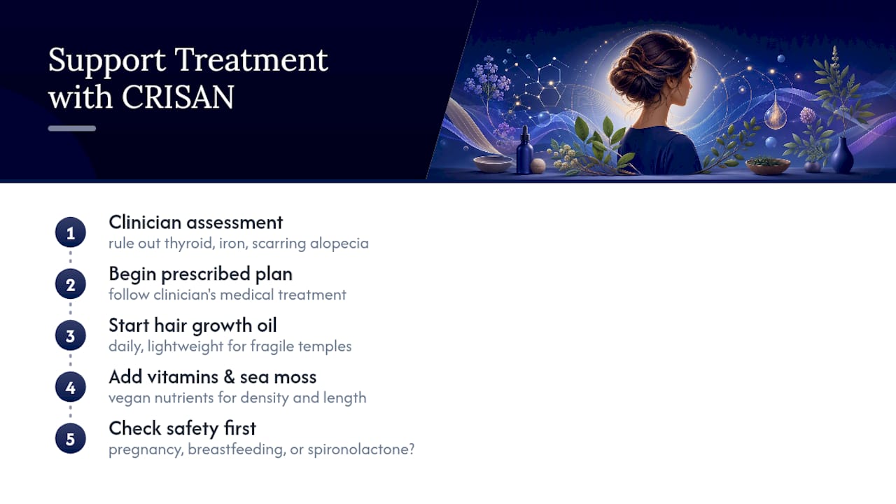 Support Your Treatment Plan With CRISAN's Plant-Based Care — overview diagram